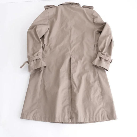 Tip Top Vintage Beige Trench Coat Henley Edition w/  Plaid Liner ~Beige ~Size 40 - Picture 5 of 14